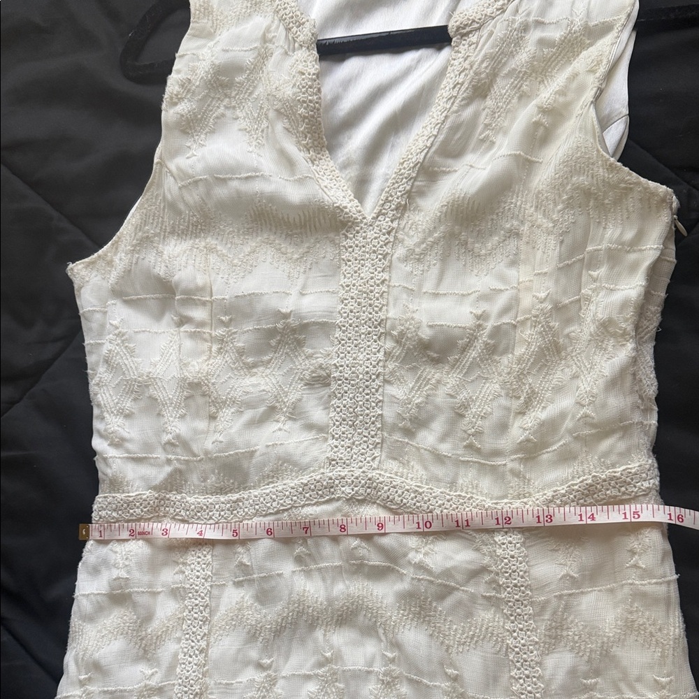 Lucky Brand Medium White Lace Maxi Dress - Picture 7 of 8